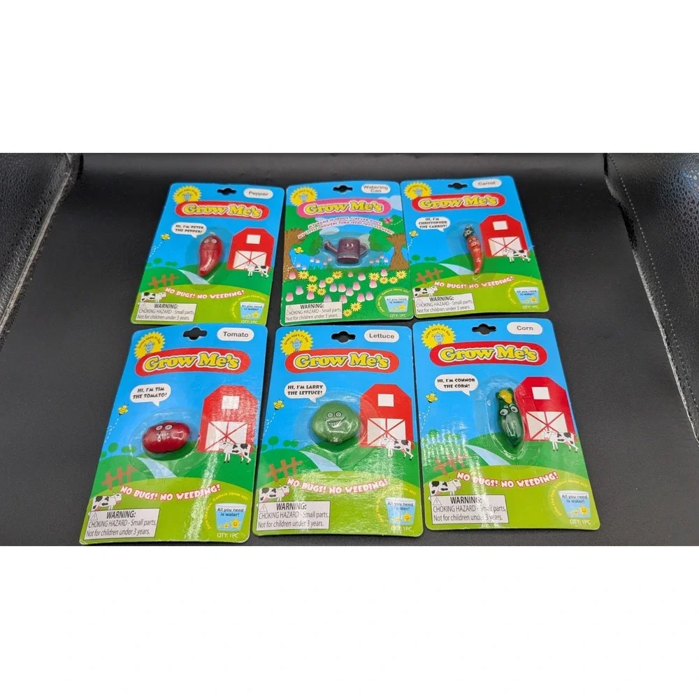 Grow Me's Collectible Just Add Water Magic Growing Things Lot Of 6